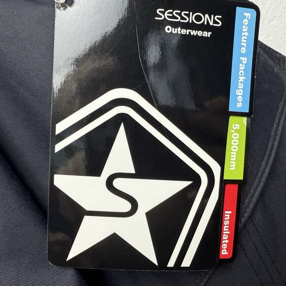 Sessions Achilles Snowboard Pants Supreme Recco Waterproof Black Men Size XL NWT - Picture 9 of 16